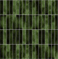 Zellige Style Skinny Tiles - Moss wallpaper