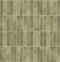 Zellige Style Skinny Tiles - Dijon wallpaper