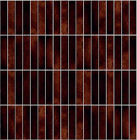 Zellige Style Skinny Tiles - Rust Oxide wallpaper