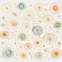 Pastel Wildflower Blooms wallpaper
