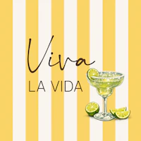 Summer Margarita Bar Art tapet