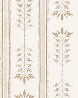Markka Farmhouse stripe yellow golden wallpaper