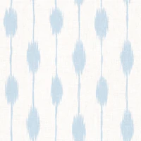 Keziah Coastal Ikat stripe light Blue tapete