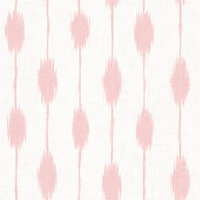 Keziah Coastal Ikat stripe light pink tapete