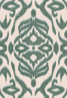 Mithali Ikat Global Textured Mid Green wallpaper