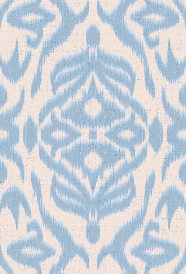 Mithali Ikat Global Textured light blue