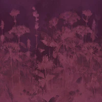 Burgundy Botanical Meadow tapetas