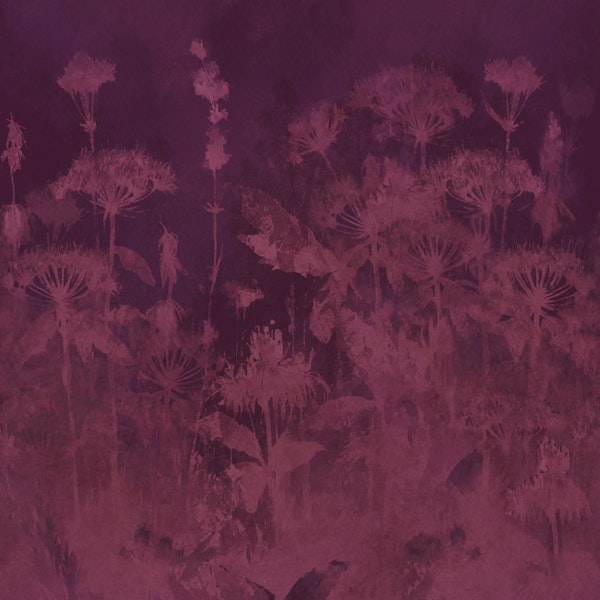 Burgundy Botanical Meadow