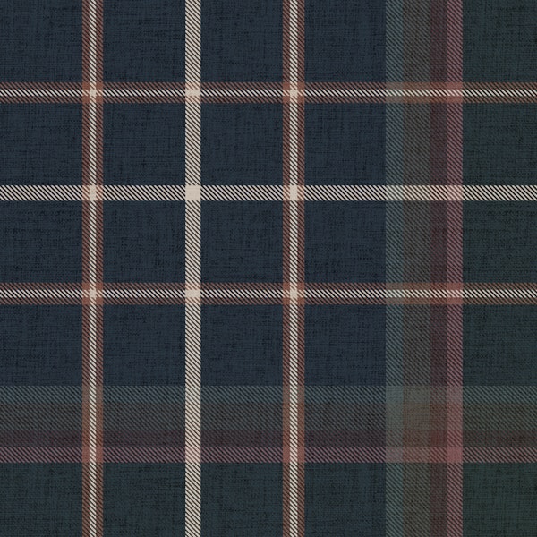 Meredith Masculine Plaid Navy Blue