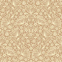 star flower damask beige wallpaper