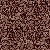 star flower damask dark red wallpaper