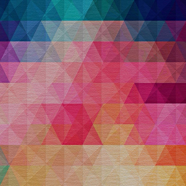 Vibrant Polygon Abstract Graphic Art Triangle