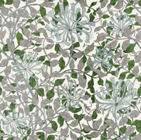 Honeysuckle in Melrose Pool - Arts & Crafts wallpaper