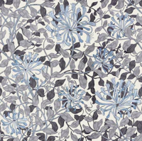 Honeysuckle in Winter Wind - Arts & Crafts wallpaper