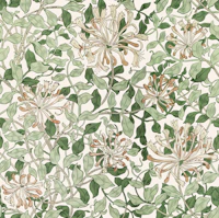 Honeysuckle in Pale Vintage - Arts & Crafts wallpaper