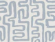 Coastal Dusty Blue Squiggle Maze Brushstrokes