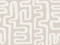 Neutral Organic Maze Squiggly Brushstrokes wallpaper