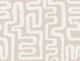 Neutral Organic Maze Squiggly Brushstrokes