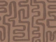 Abstract Cactus Brushstrokes in Desert Brown