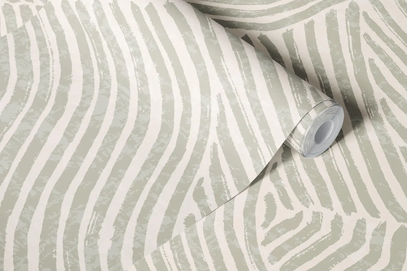 Organic Japandi Linework Patchwork in Taupe wallpaper roll