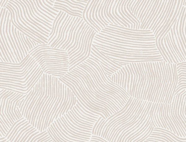 Beige Organic Wabi Sabi Patchwork Stripes