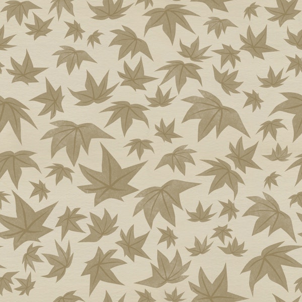 Japanese Maple Leaves - Beige