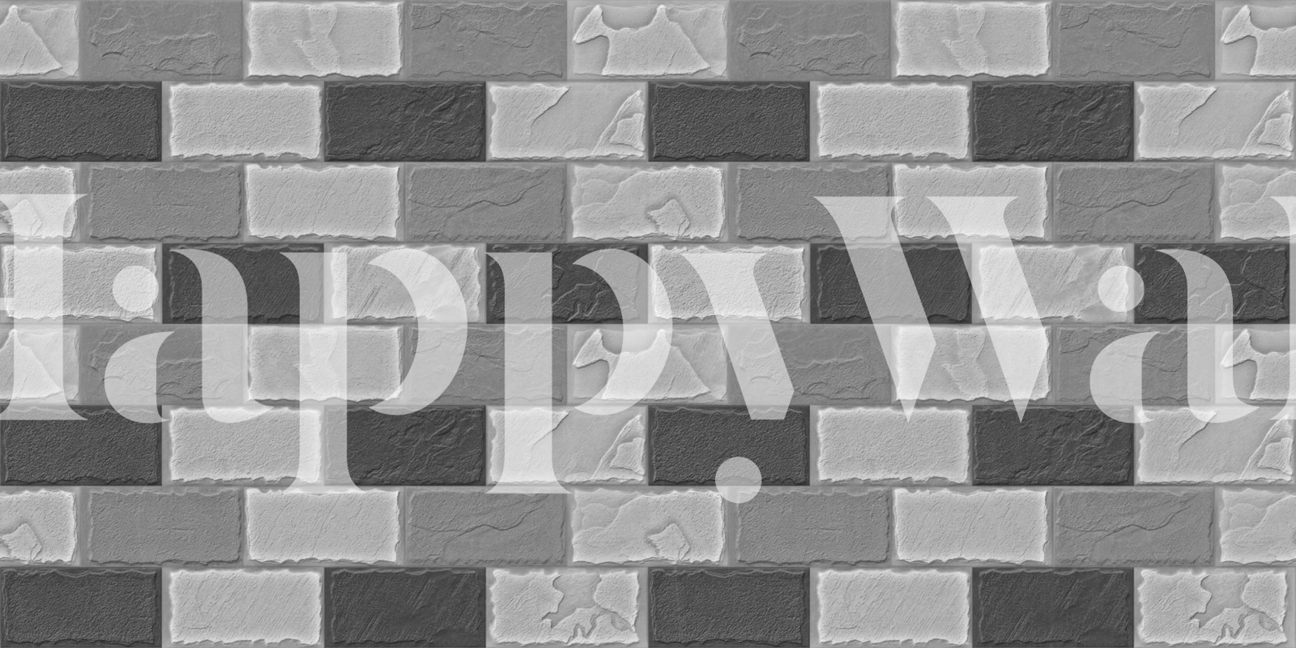 Rustic Grey Stone Bricks papiers peint