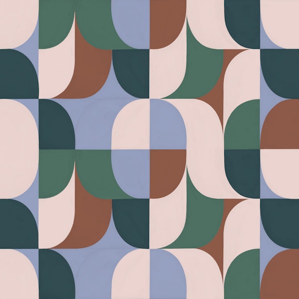 Abstract Curved Tile Blocks
