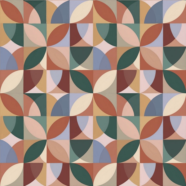 Warm Abstract Circle Grid