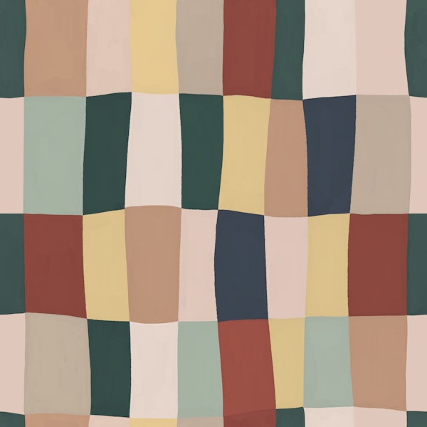 Modern Checkerboard Pastel Blocks