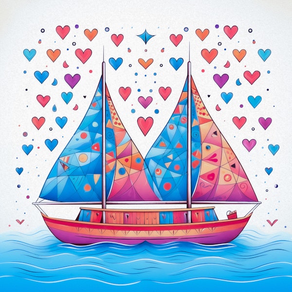 Romantic Sailing Sea