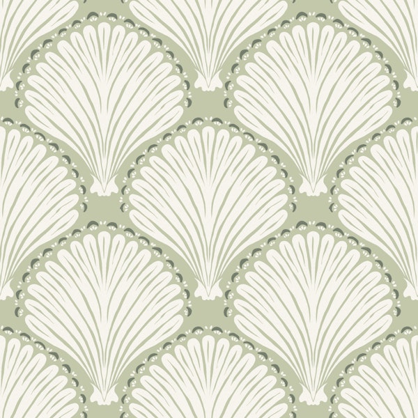 Ogee Seashell Mint Sage green