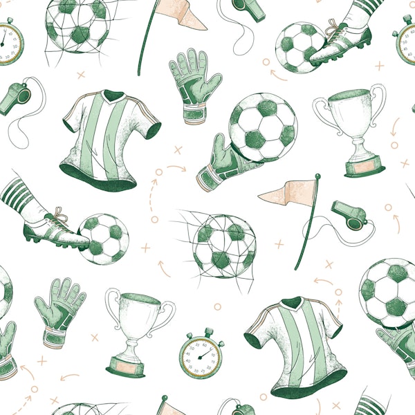 Match Day - soccer green white