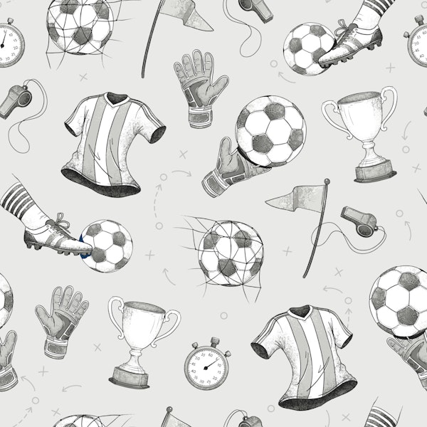 Match Day - soccer grey
