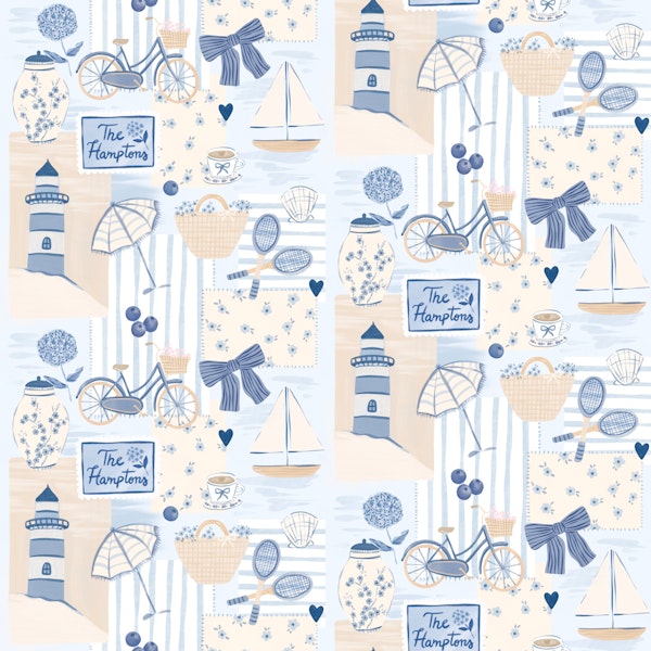 Hamptons Inspired Coastal Blue