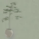 Japandi Tree in Pot - Sage Green