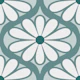 Scandi Retro Flower Moody Sage Green