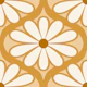 Scandi Retro Flower Moody Yellow