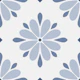 Scandi Folk Flower Geo Moody Blue