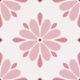 Scandi Folk Flower Geo Moody Pink