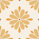 Scandi Folk Flower Geo Yellow