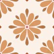 Scandi Folk Flower Geo Boho Brown