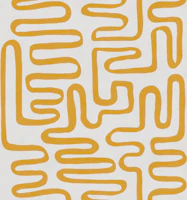 Mustard Maze Lines wallpaper