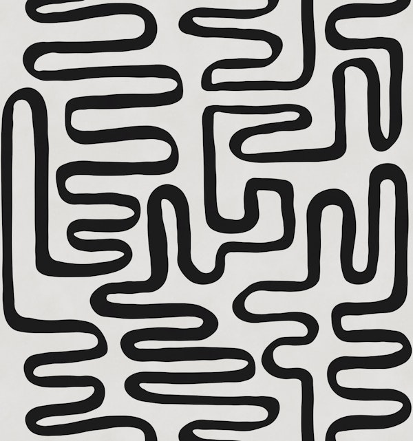 Bold Wavy Lines Minimal