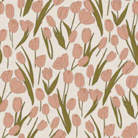 Soft Pink Tulip Meadow tapet