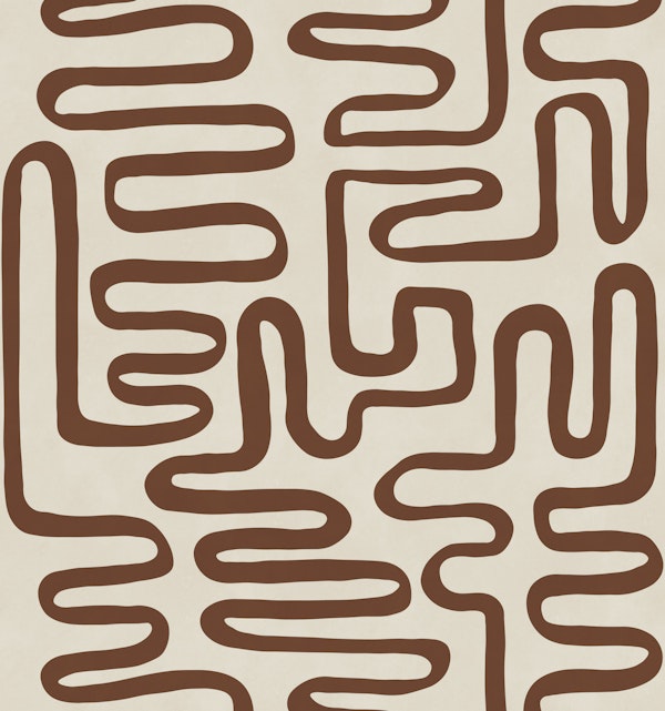 Terracotta Maze Lines