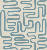 Seafoam Maze Lines wallpaper