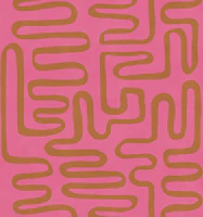 Pink Terracotta Squiggle Maze wallpaper