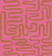 Pink Terracotta Squiggle Maze