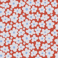 Retro Daisy Bloom Red behang